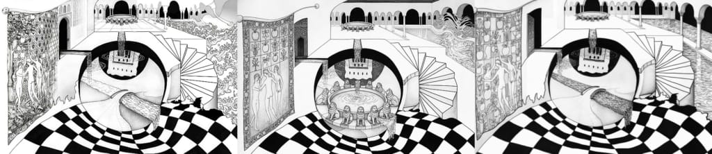 Tre versioni digitali di Alhambra.